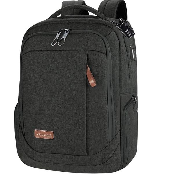 black faux leather backpack with gold zippers Binca Textured Black & Gold Zipper Backpack with Suberhide