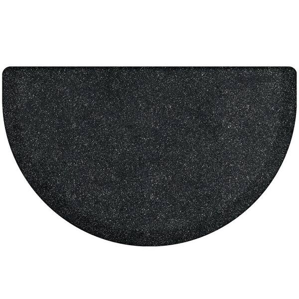 Shop Wellnessmats Studio Semi Circle Anti Fatigue Office Bathroom Kitchen Mat Granite Onyx 36 X 22 On Sale Overstock 22208118