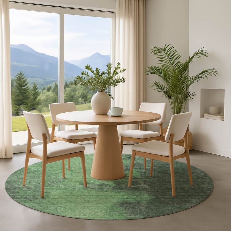 Premium Washable Super Soft Vintage Traditional Mayfield Rug - Fern - 8' x 8'