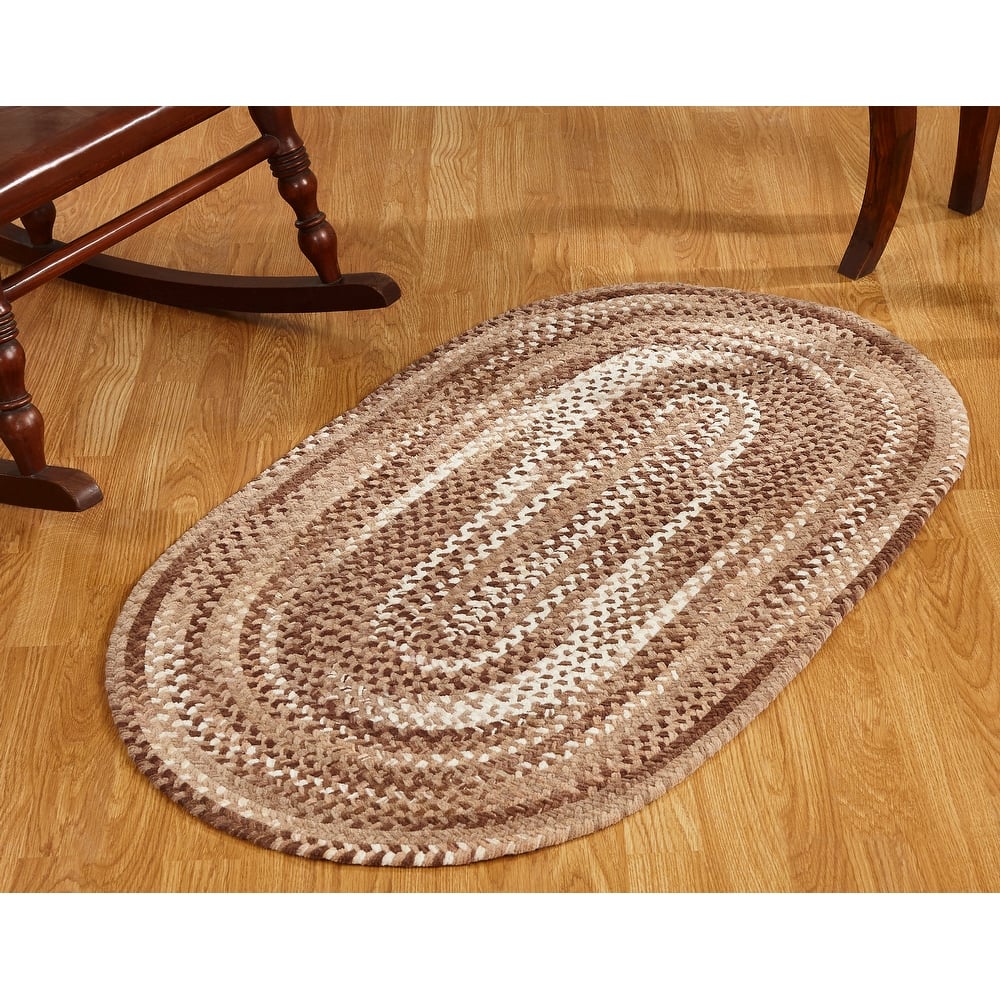 Ombre Soft Chenille Braided Rugs