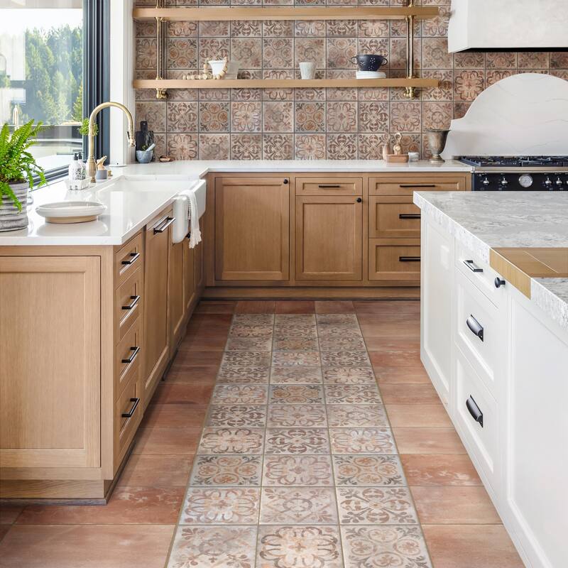 Merola Tile Americana Melrose 8-3/4" x 8-3/4" Porcelain Floor and Wall Tile