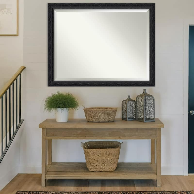 Filigree Beveled Framed Wall Mirror