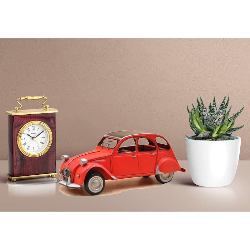 Citroen 2Cv, Red, Model Car, Miniature Déjà Montée, Welly 1:12 Artwork Sale