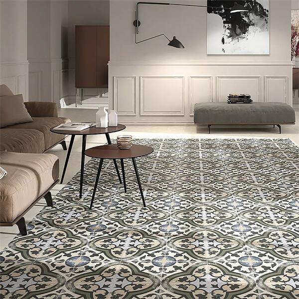 Shop Somertile 9 75x9 75 Inch Concept Carthusian Porcelain Floor And Wall Tile 16 Tiles 11 11 Sqft Overstock