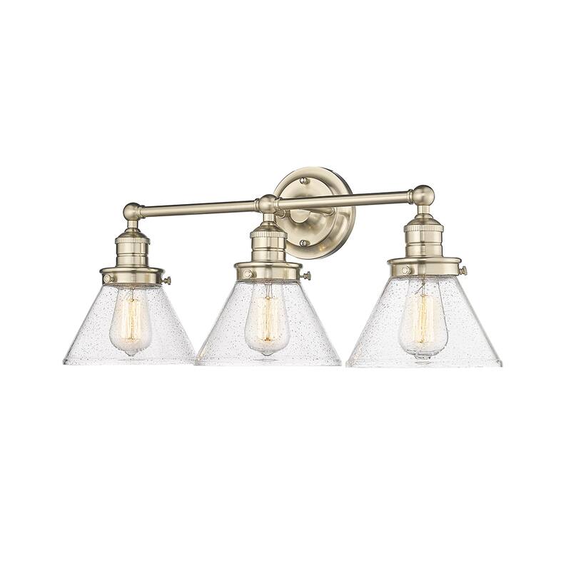 Millennium Lighting Eyden 2 Light Vanity Light with Clear Seedy Glass Shades