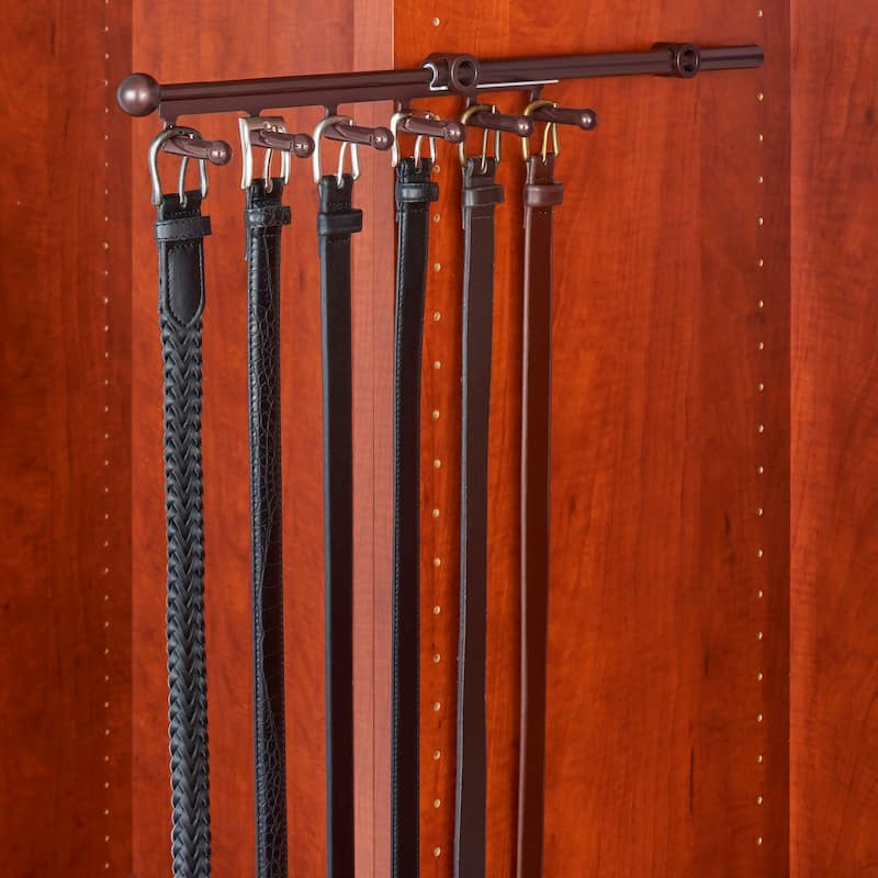 Rev-A-Shelf 14" Pullout Belt & Scarf Closet Organizer, Bronze, CBSR-14-ORB - 1.55
