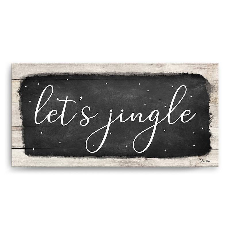 Ready2HangArt 'Let's Jingle' Holiday Canvas Wall Art by Olivia Rose
