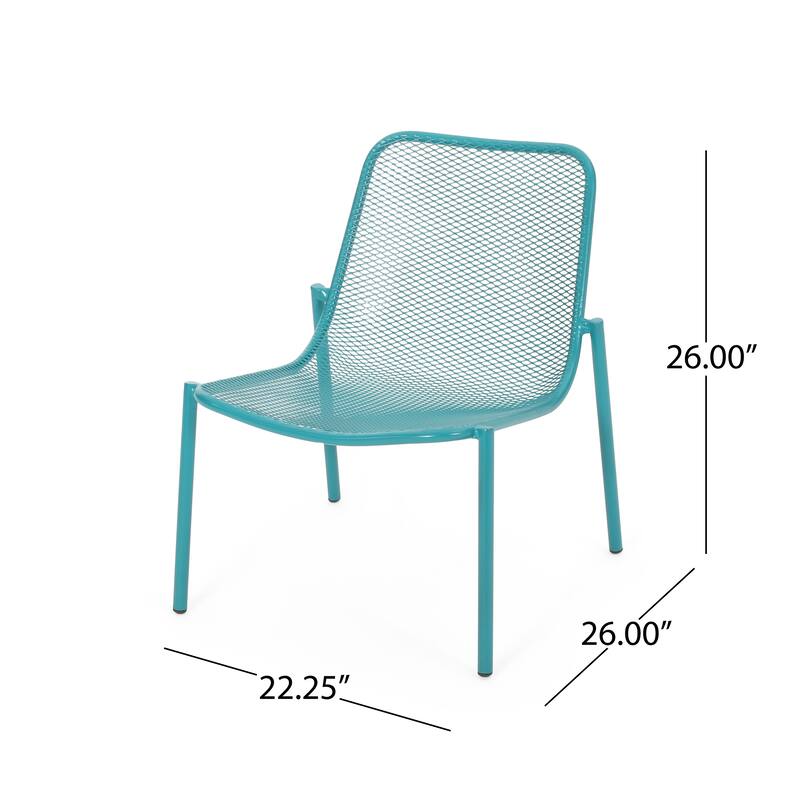 Bucknell Outdoor Modern Dining Chair (Set of 2) by Christopher Knight Home - 26.00" W x 22.25" L x 26.00" H