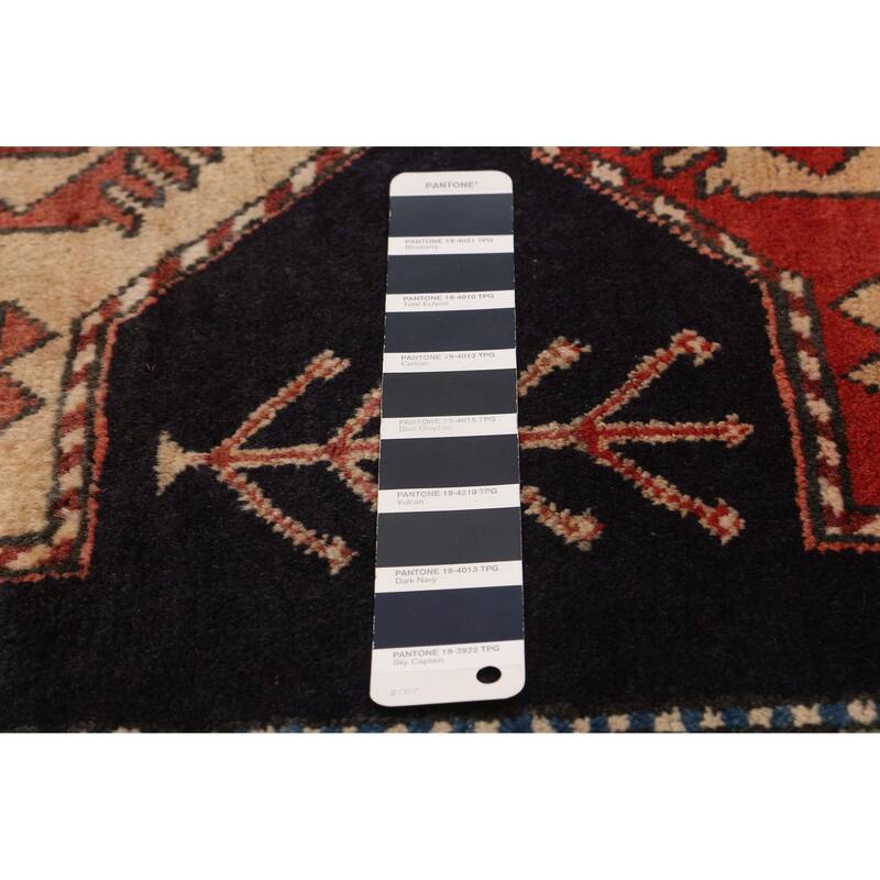 ECARPETGALLERY Hand-knotted Konya Anatolian Navy Wool Rug - 3'7 x 11'10