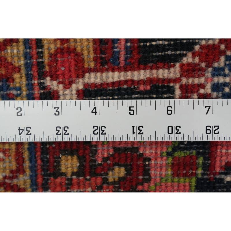 Hand Knotted Oriental 100% Wool Carpet Traditional Medallion Oranges & Rust Heriz Area Rug - 12' 10'' X 10' 2''