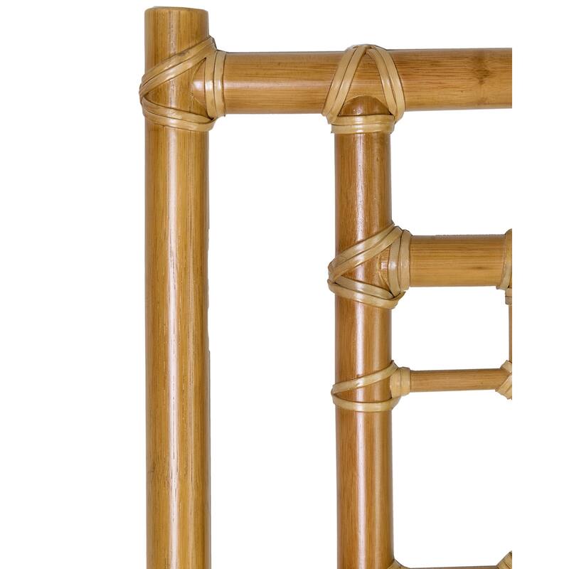 Handmade Natural Wood And Rattan Headboard by East at Main