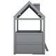 preview thumbnail 37 of 38, Merax House Bed with Roof and 4 drawers
