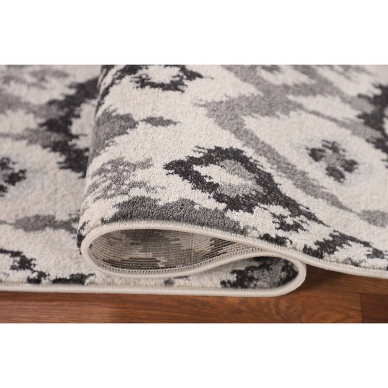 Art & Craft Turkish Rug Machine Made Geometric Carpet - 5'0" x 8'0"