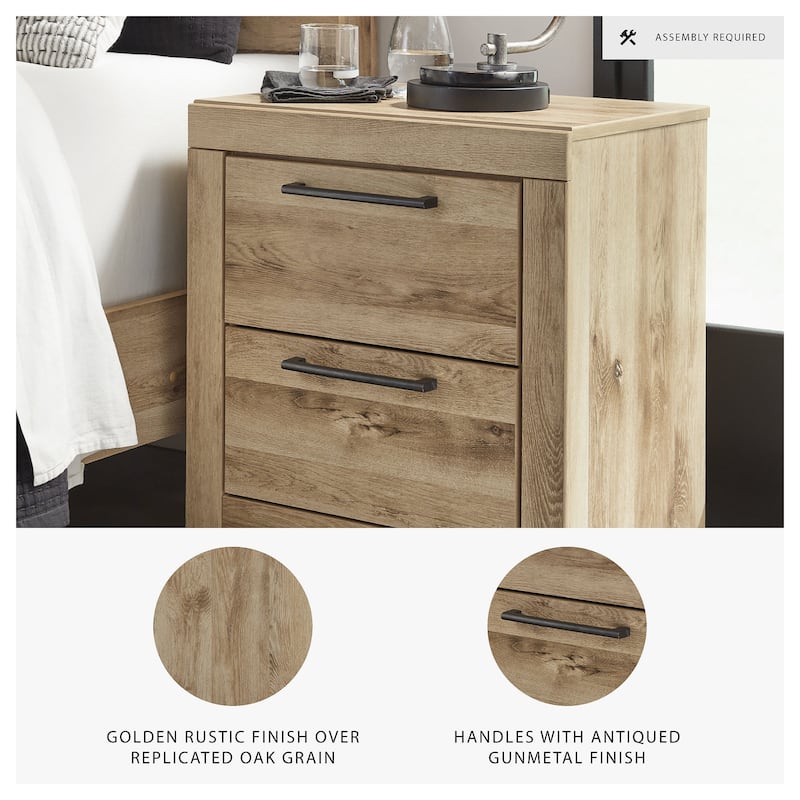 Signature Design by Ashley Hyanna 2 Drawer Night Stand
