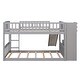 preview thumbnail 20 of 32, Twin over Twin Bunk Bed with Convertible Ladder and Slide