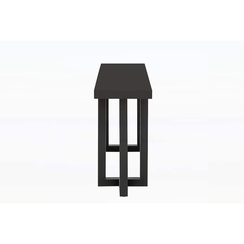Geometric Design Console Table with Wood Legs,for Modern and Classic Interiors