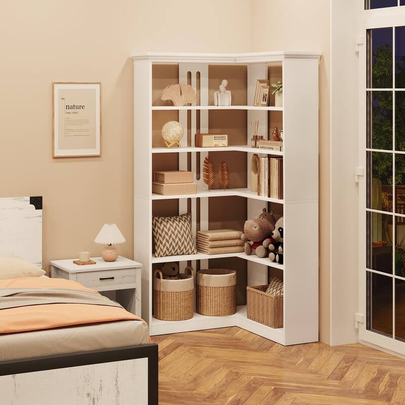 Farmhouse Bookshelf Corner