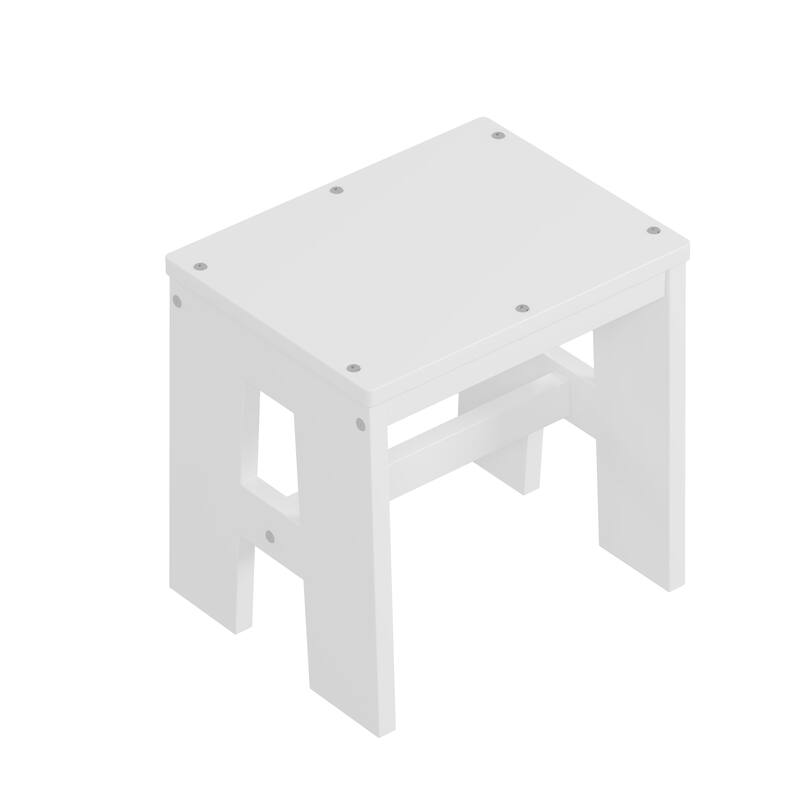 White Twin Size Multi-functional Daybed with Storage, Study Desk, and Stool