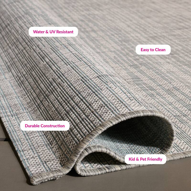 SAFAVIEH Courtyard Consilia Outdoor Waterproof Patio Backyard Rug