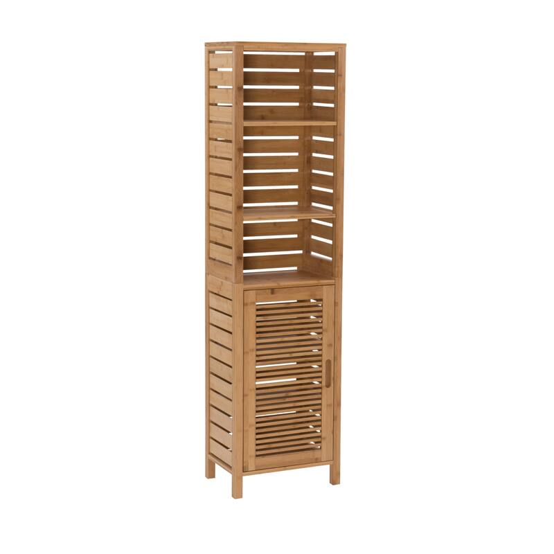 Tall Bamboo Storage Cabinet - 61.75"