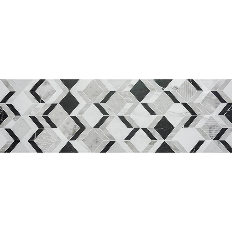 The Tile Life Decadence 12x40 White Ceramic Wall Tile