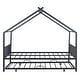 preview thumbnail 18 of 87, Metal House Bed with Trundle and Roof for Kids, Boys and Girls, Bedroom
