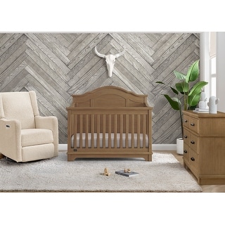 Delta Children Asher 6-in-1 Convertible Crib with Toddler Rail