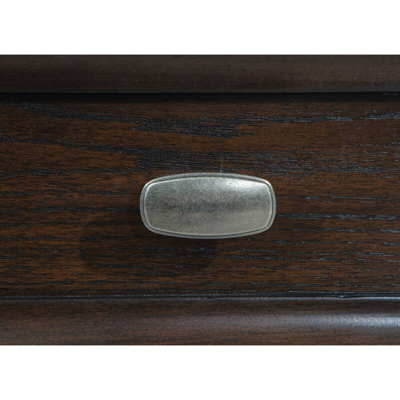 Devon Bedroom Set Wine Red and Dark Oak