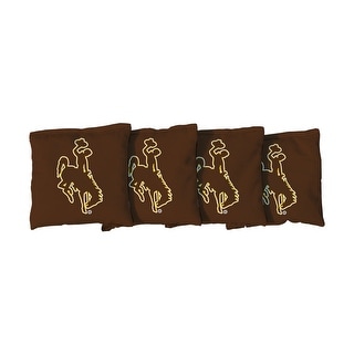 Wyoming Cowboys Brown Cornhole Bags