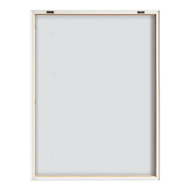 Kate and Laurel Blake Weekly Menu Framed Printed Glass by The Creative Bunch Studio - 18x24