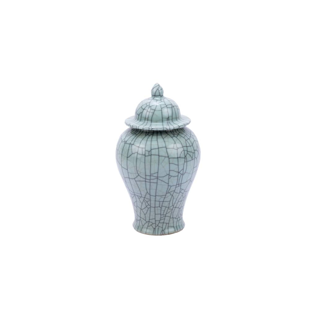 Crackle Medium Temple Decorative Jar