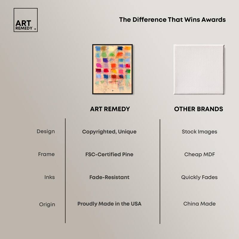 Color Blocks Canvas by Art Remedy