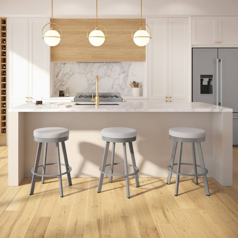 Amisco Swice Swivel Counter Stool with Metal Legs