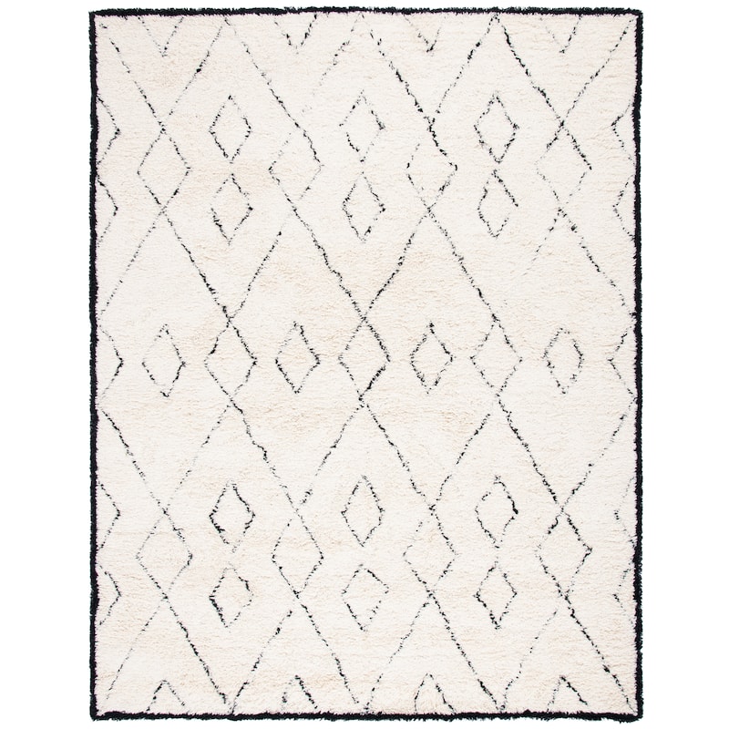SAFAVIEH Handmade Casablanca Shag Mickaelle 1-inch Thick Wool Rug