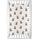 preview thumbnail 1 of 4, Sweet Jojo Designs Boho Teddy Bear Boy, Girl, Gender Neutral Fitted Mini Portable Crib Sheet -Brown, Classic Wholesome Aesthetic