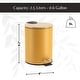 preview thumbnail 40 of 79, Stylish Trash Can with Bamboo Lid and Pedal, 2.5L Capacity - 9.2" H x 8" L x 8" W