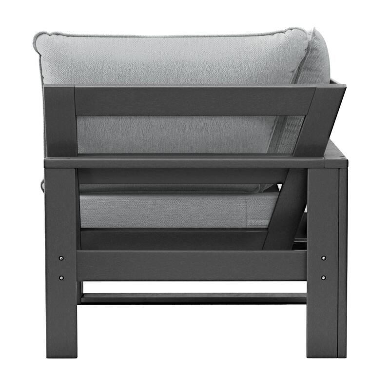 Endless Patio Deep Seating Corner Chair with Gray Frame