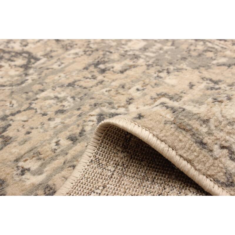 ECARPETGALLERY Machine Woven Priya Grey Area Rug