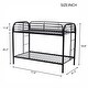 preview thumbnail 13 of 11, Bunk Bed Twin Over Twin Size, Heavy Duty Bed with Ladders & Safety Guard Rails