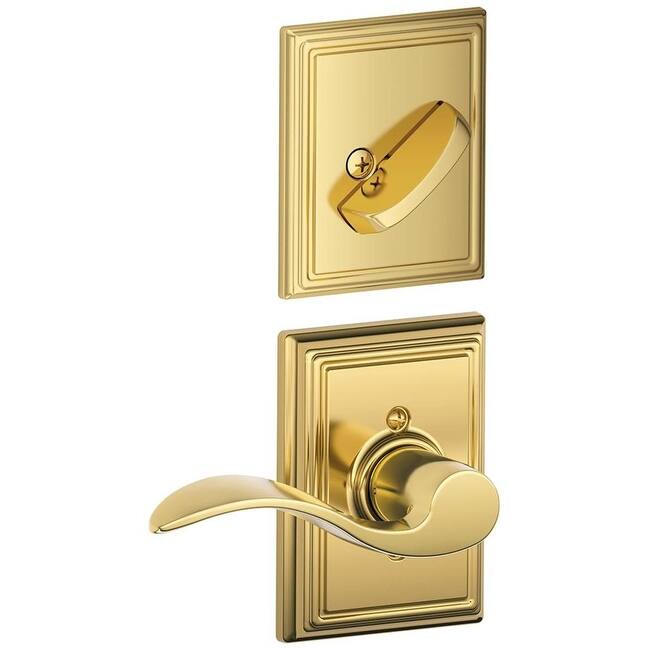 Schlage Accent Right Handed One-Sided Dummy Interior Pack with Addison