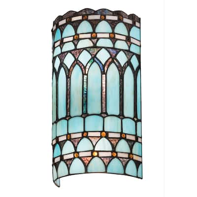 8-inch Aello Wall Sconce - Blue