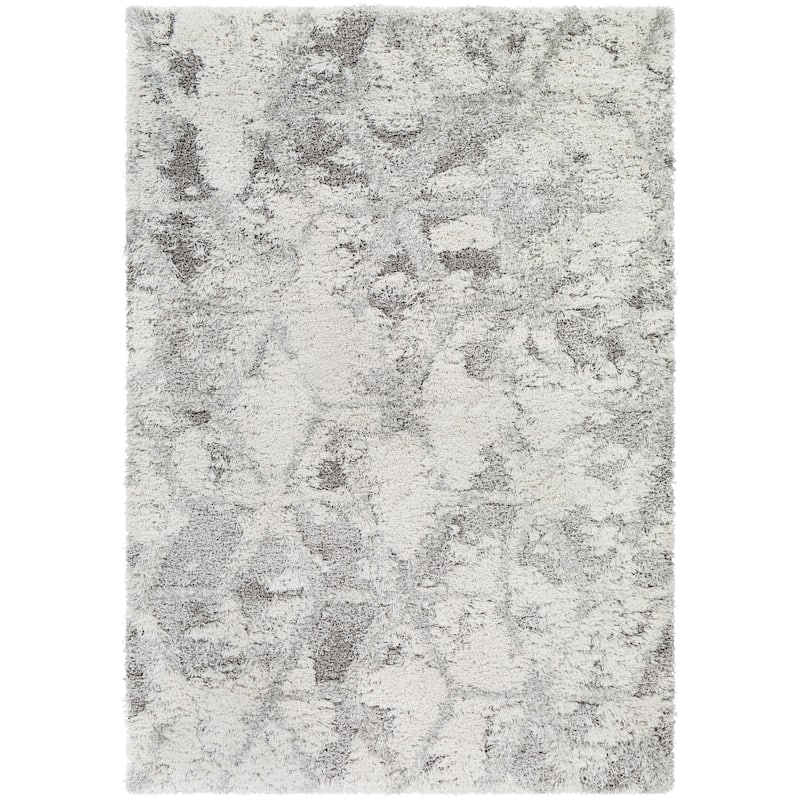 Livabliss Rosanna Distressed Boho Plush Shag Area Rug