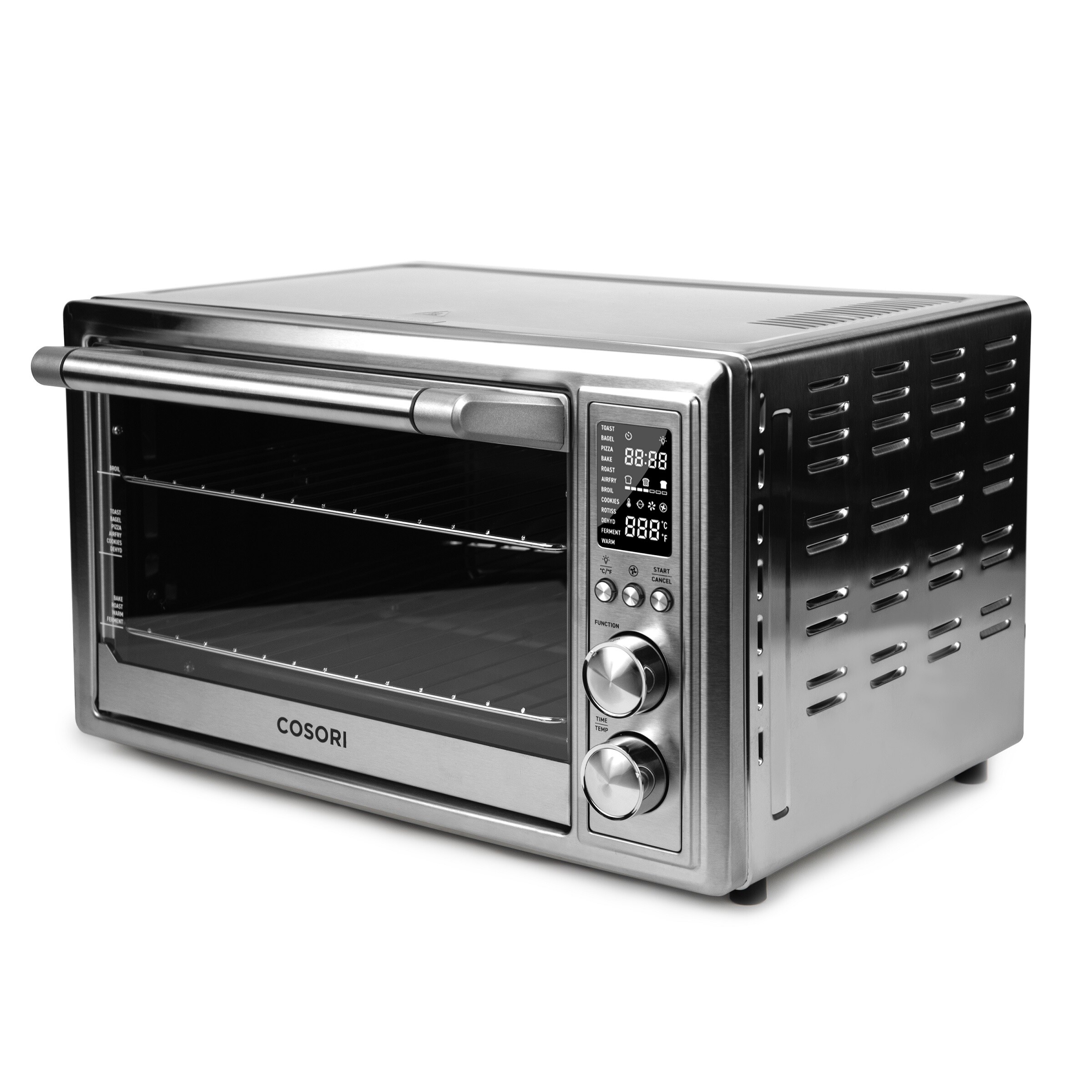 Toaster Oven Air Fryer CO130 AO RXS 32QT Large Stainless Steel Countertop Convection Oven for Pizza 12 in 1 Silver