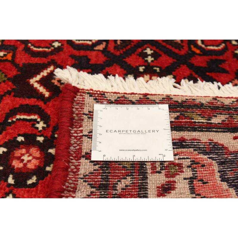 ECARPETGALLERY Hand-knotted Andelz Red Wool Rug - 3'8 x 10'0