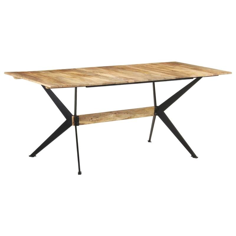 vidaXL Dining Table Kitchen Table Dining Room Dinner Table Solid Mango Wood - 70.9"x35.4"x29.9"