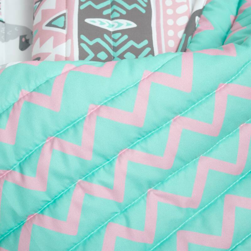 Lush Decor Boho Llama Reversible Oversized Quilt Set - Full - Queen - 3 Piece