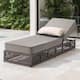 Option Brown Wicker Gray Cushion