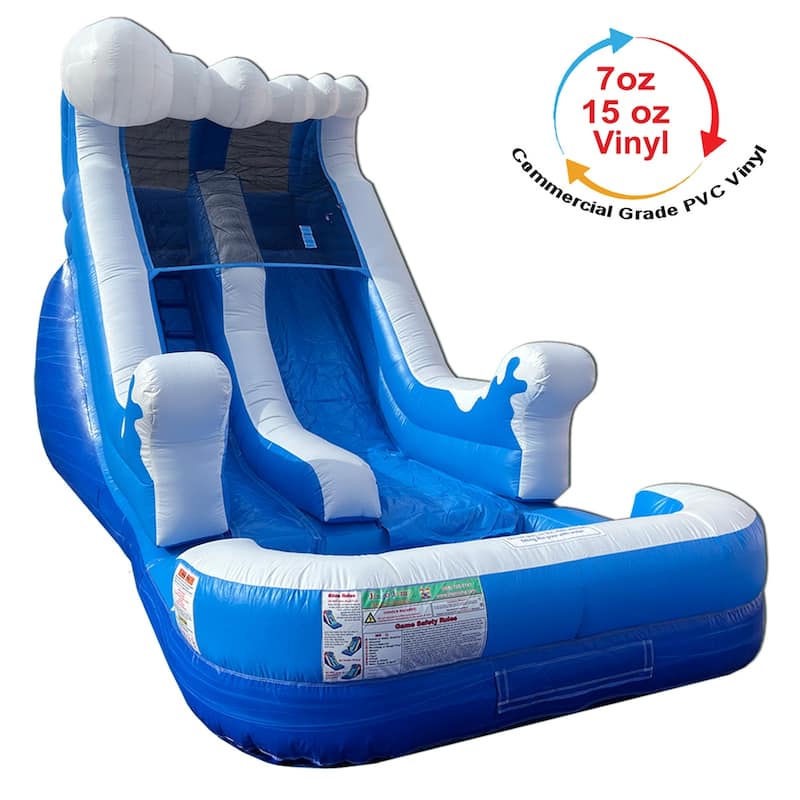 Jingo Jump 13' Sime Ocean Water Slide - 20′ L x 13′ H x 9′ W