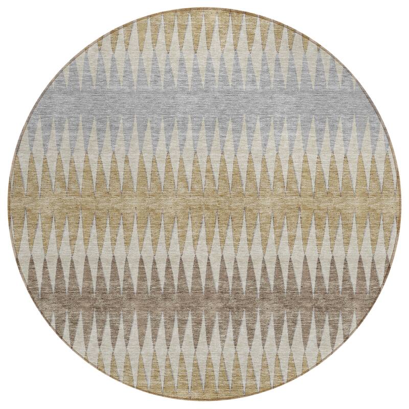 Machine Washable Indoor/ Outdoor Chantille Contemporary Rug