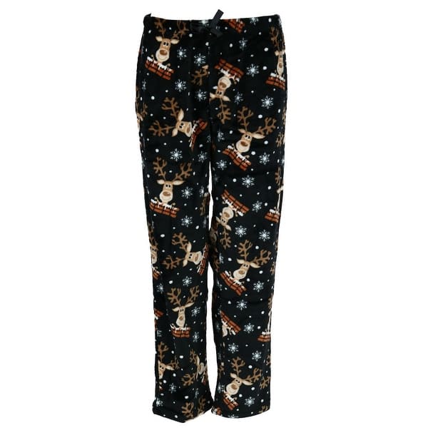 em /& alfie Womens Plus Size Holiday Print Pajama Pants